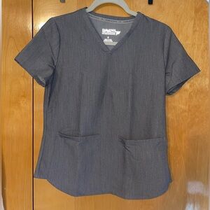 Fabletics Gray Scrub Top Women’s Size Small